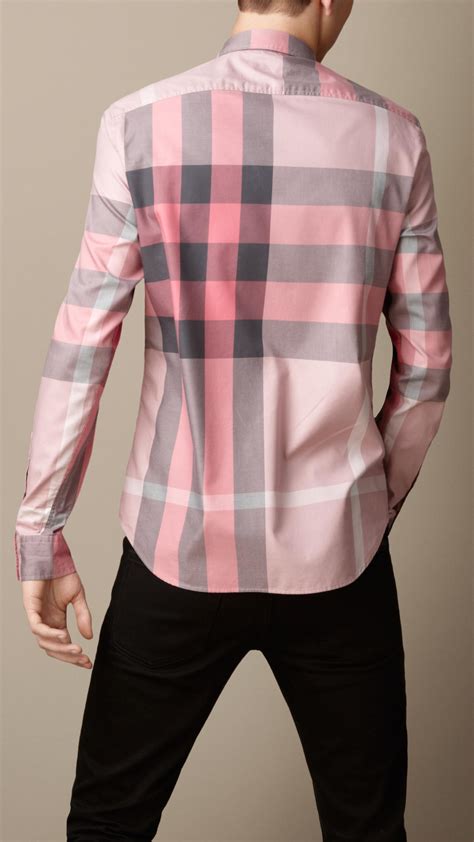 pink burberry shirt men's|pink burberry hoodie.